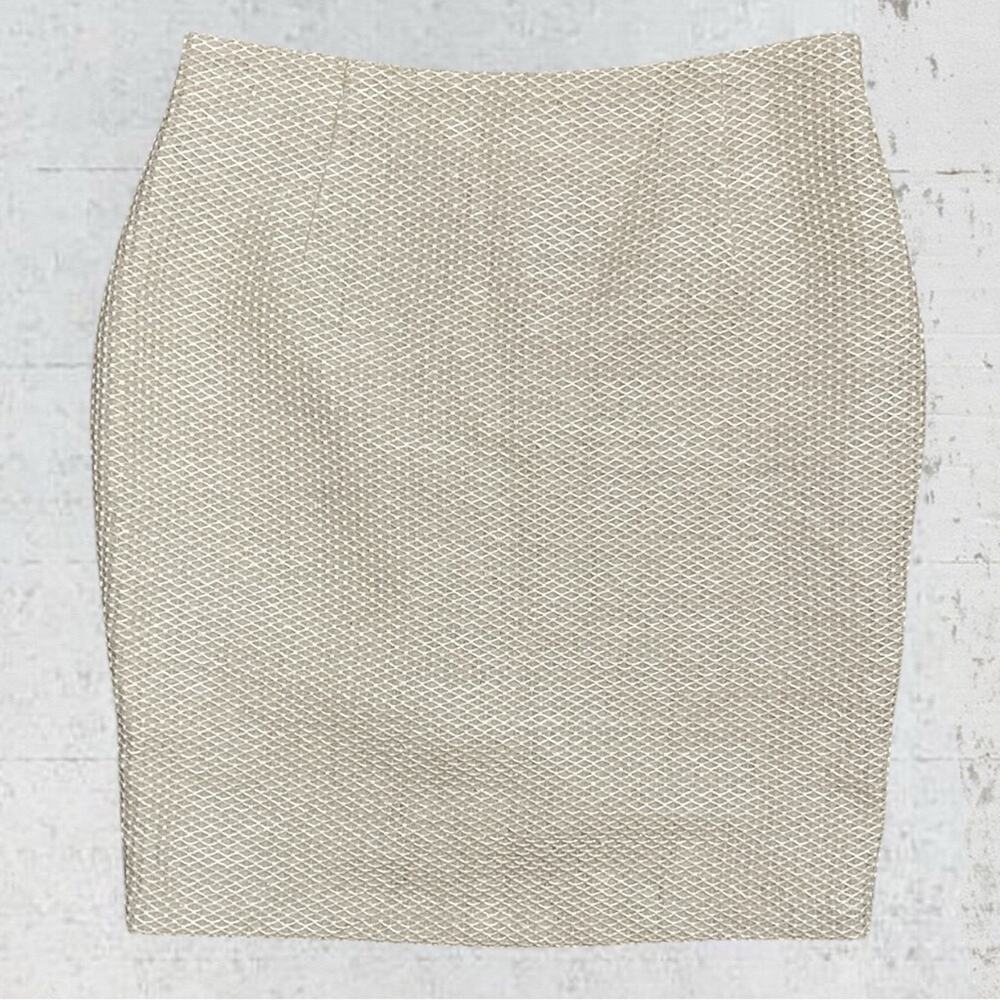 Badgley Mischka Textured Classic Pencil Mini Skirt Size 14 Capsule Wardrobe